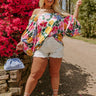 Gramercy Garden Off Shoulder Top in Pink Curves Image - 1