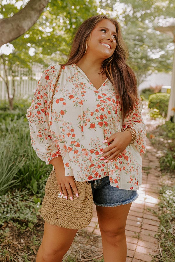 Sugary Sweet Shift Top in Cream Curves Image - 1