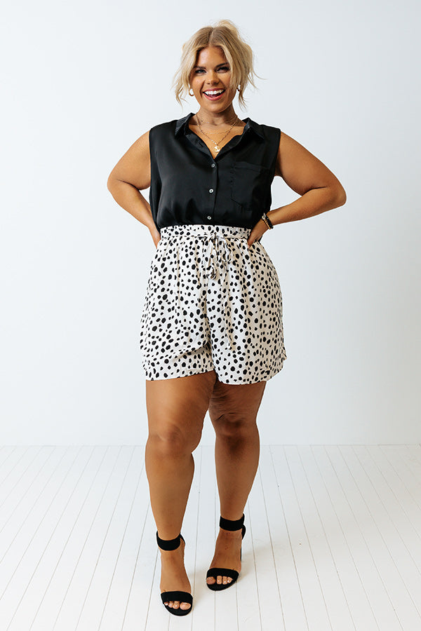 Second Glance High Waist Shorts Curves