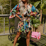 Desert Shade Floral Romper In Black Image - 1