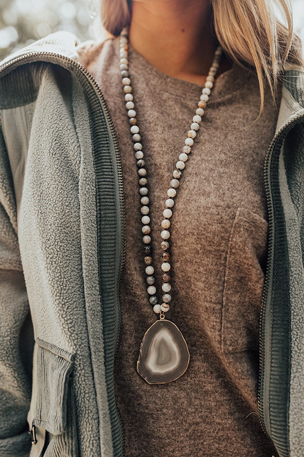 Shaken Espresso Agate Necklace Image - 1