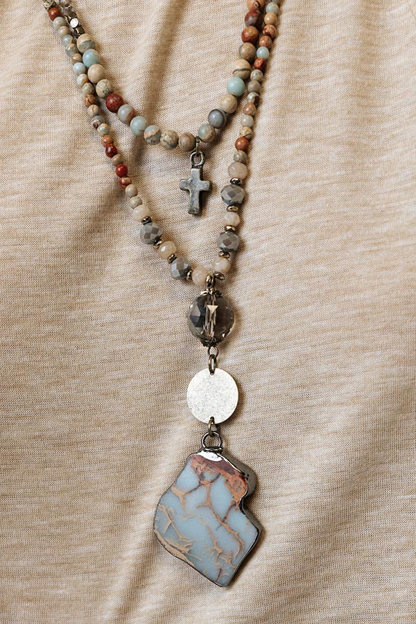 Take Me On Tour Semi Precious Necklace Image - 2