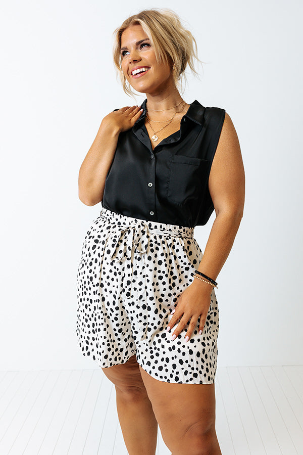 Martini Nights Shift Top In Black Curves