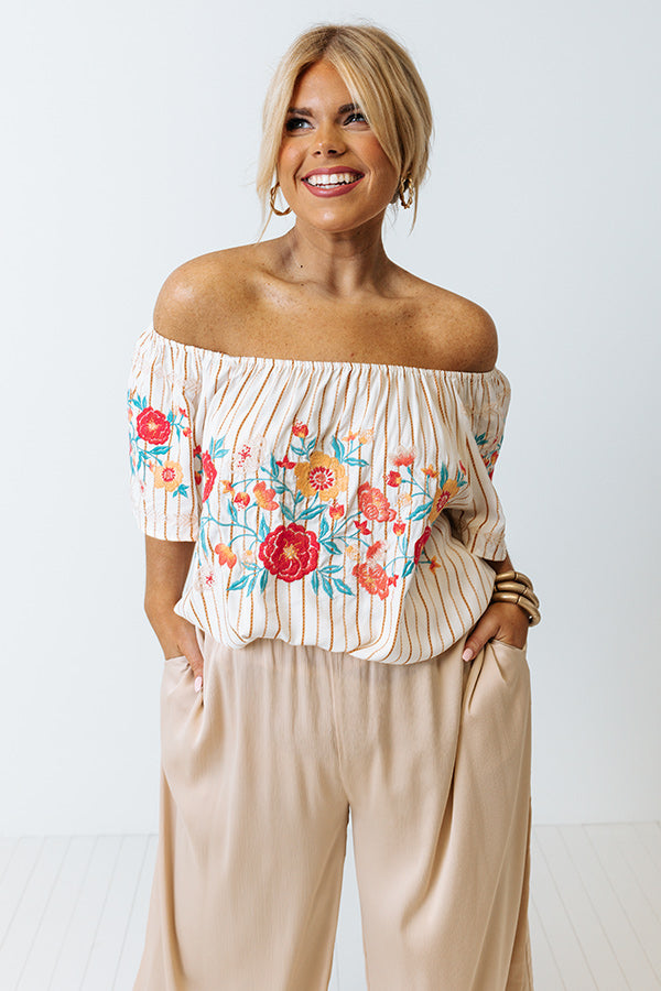 Under The Western Sky Embroidered Shift Top Curves Image - 1