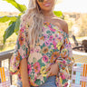 Gramercy Garden Off Shoulder Top In Peach Image - 1