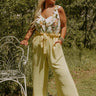 Ivy Brunch High Waist Pants In Yellow Curves Image - 1