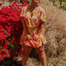 Sassy And Sweet Floral Romper In Tangerine Curves Image - 1