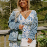 Risen South Town Distressed Denim Jacket in Medium Wash Curves Image - 1