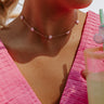 Savor The Sunshine Beaded Necklace In Light Pink Image - 1
