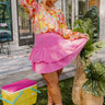Exchanging Stories Skirt In Pink Curves Image - 1