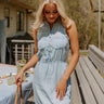 Better Offline Dress In Light Wash Image - 1