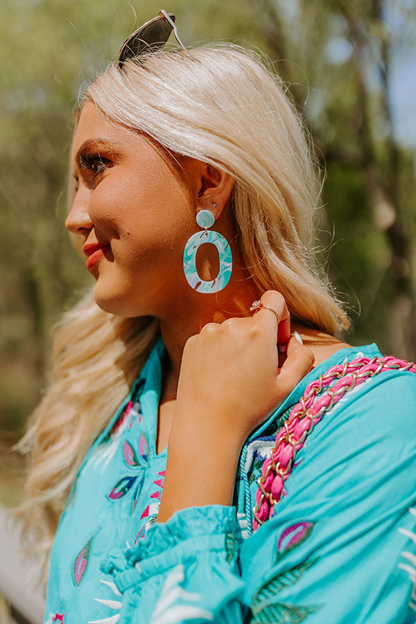 Believe The Dream Earrings In Turquoise Image - 1