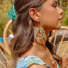 Sweet Darling Beaded Earrings In Turquoise Image - 1