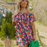 Seas The Moment Floral Romper In Red Curves Image - 1