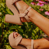 The Enna Faux Leather Heel Image - 1
