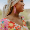 All The Buzz Earrings In Hot Pink Image - 1