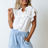 Saturday Strolling Shift Top In White Image - 1