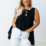 Calling Your Name Shift Top In Black Curves Image - 1