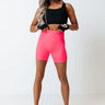 In First Place Biker Short In Neon Pink Image - 1