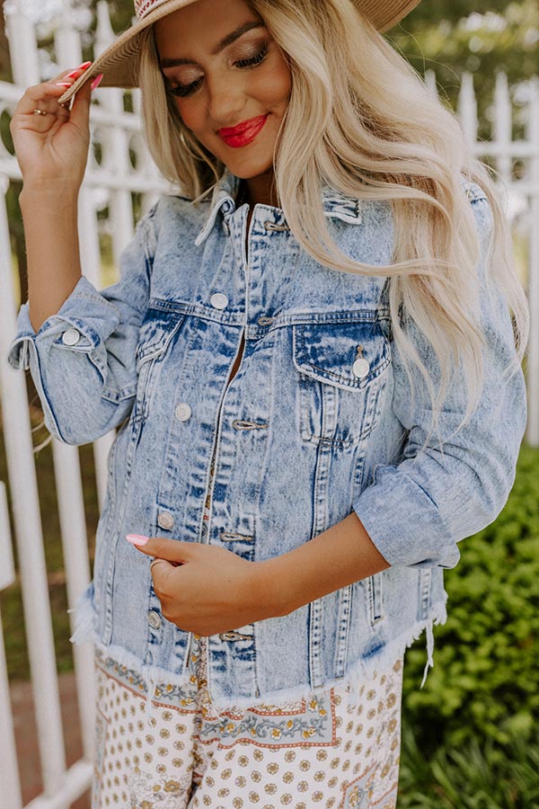 Nashville Style Distressed Denim Jacket Image - 3