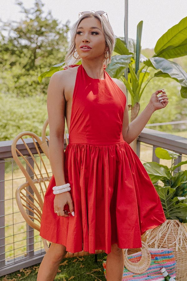 Bring The Prosecco Mini Dress in Red Image - 4