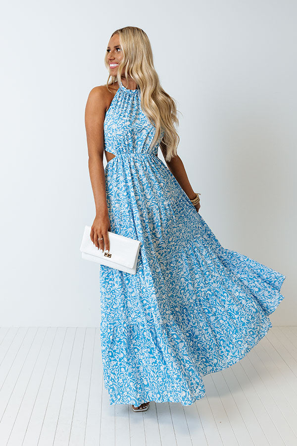 Tropical Trip Halter Maxi Image - 1