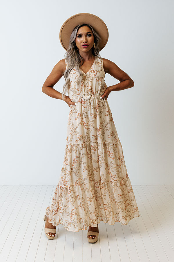 Check Her Stories Midi In Light Beige Image - 1