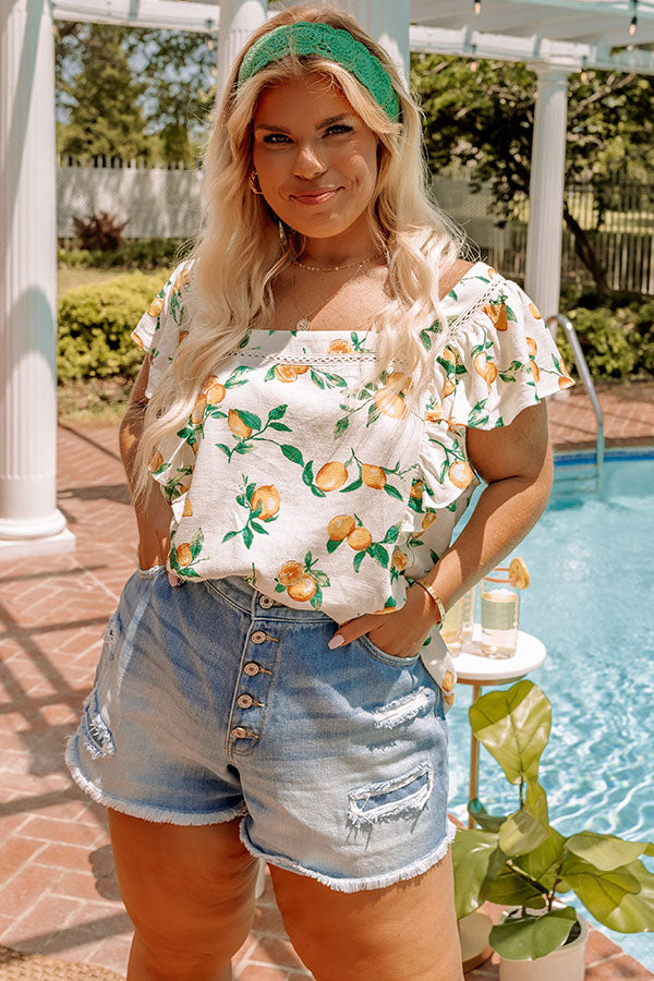 Citrus Chic Shift Top Curves Image - 2