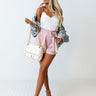 Sweetest Dream Lace Romper In Blush Image - 1