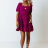 Falling Head Over Heels Babydoll Dress In Orchid Image - 1