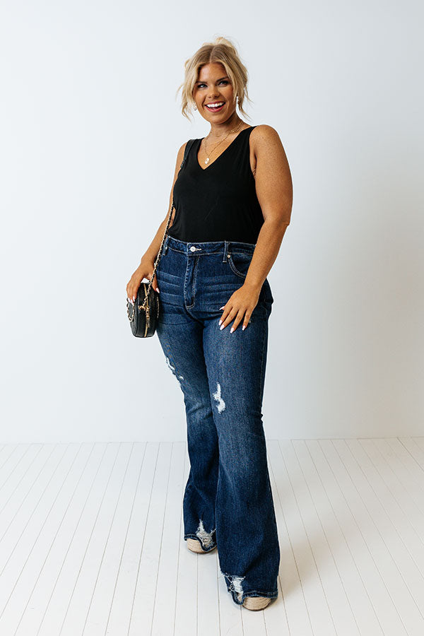 Sun And Shade Shift Top In Black Curves