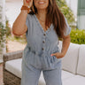 Travel Around The World Chambray Jumpsuit Curves Image - 1