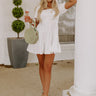 Falling Head Over Heels Babydoll Dress In White Image - 1