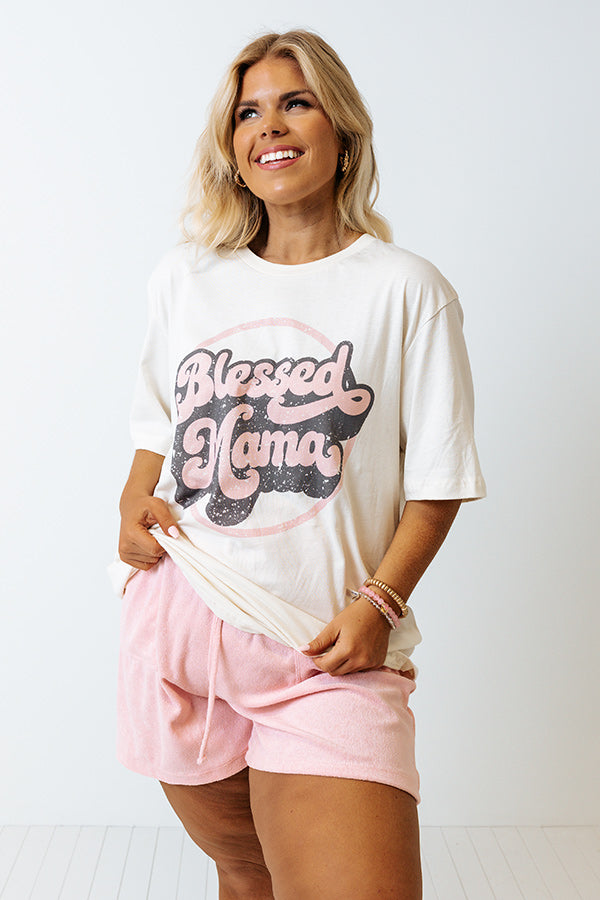Blessed Mama Graphic Tee Curves Image - 2