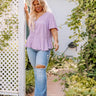 Exchanging Stories Shift Top In Lavender Curves Image - 1