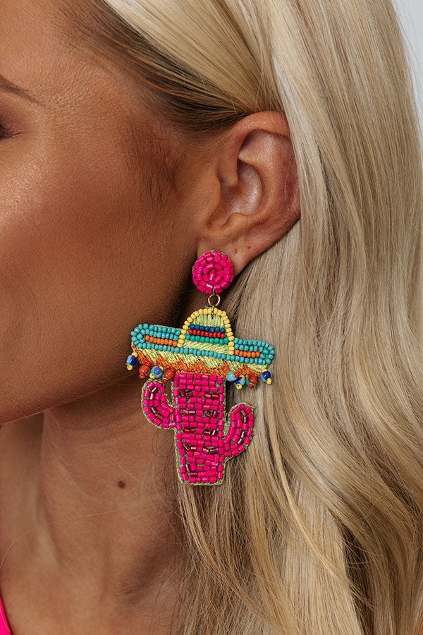 Party On The Patio Beaded Earrings Image - 2