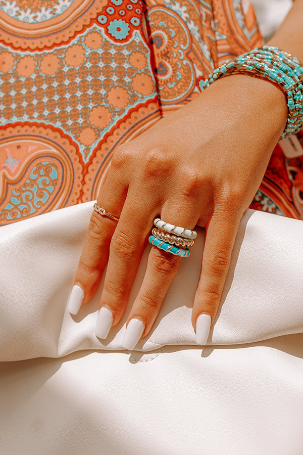 First Class Pass Ring Set in Blue Image - 1