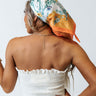 Wrapped In Fun Satin Scarf In Orange Image - 1