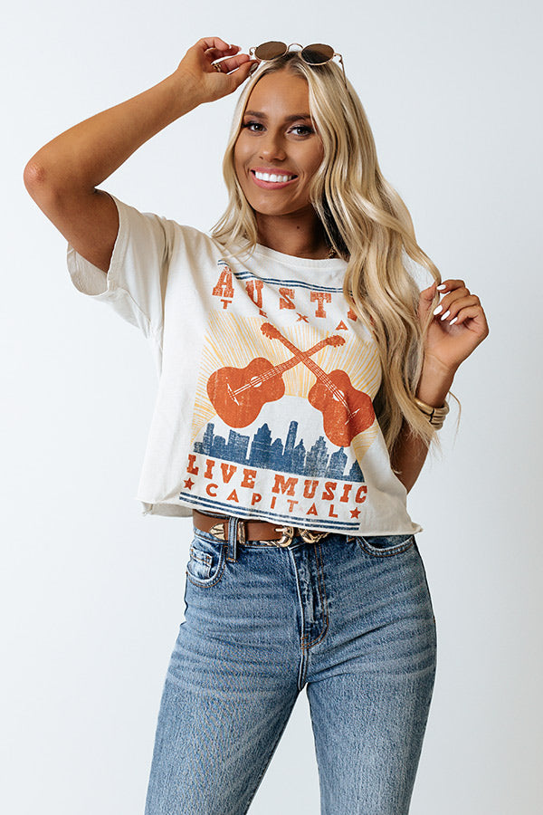 Austin Texas Live Graphic Tee Image - 1