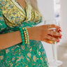 Vibe Check Bracelet Set In Turquoise Image - 1
