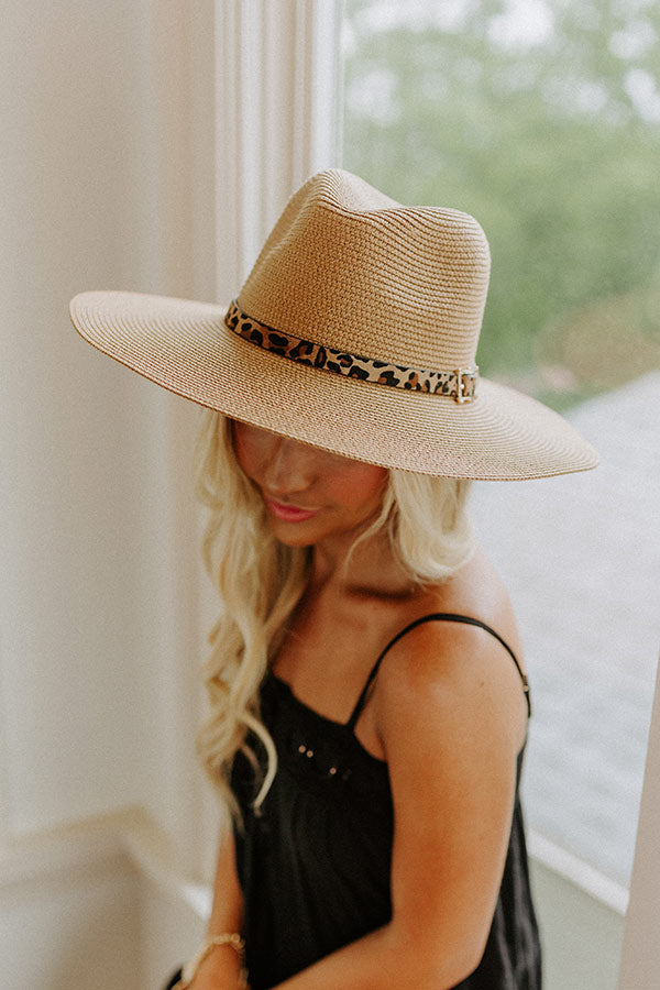 Aloha State Of Mind Raffia Fedora In Tan Image - 1