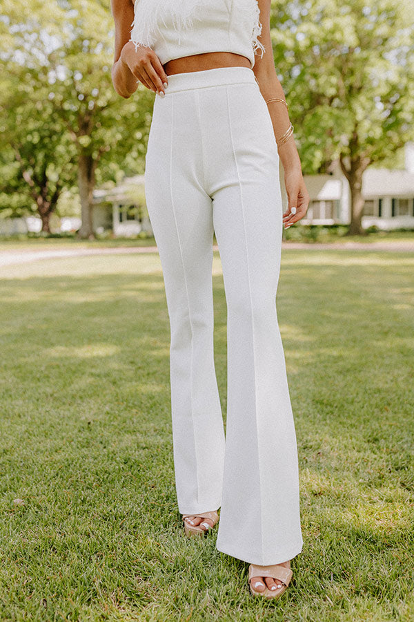The Rixy High Waist Flare In Cream Image - 2