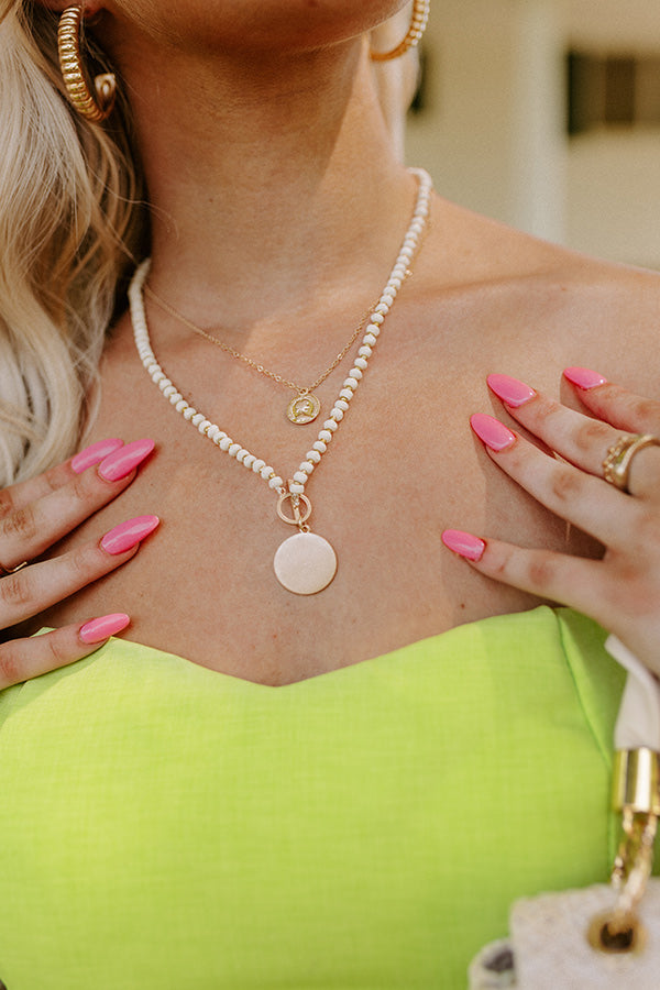 Intense Love Layered Necklace In Ivory Image - 2