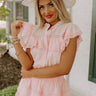 Classy Girl Button Up Top in Pink Image - 1