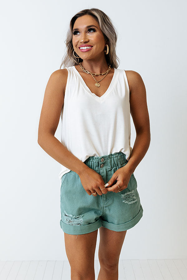 Friends For Life Shift Tank In Cream Image - 1