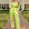 Insta Famous Blazer In Lime Image - 1