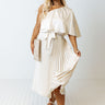 Chic And Exquisite Satin Midi In Champagne Curves Image - 1