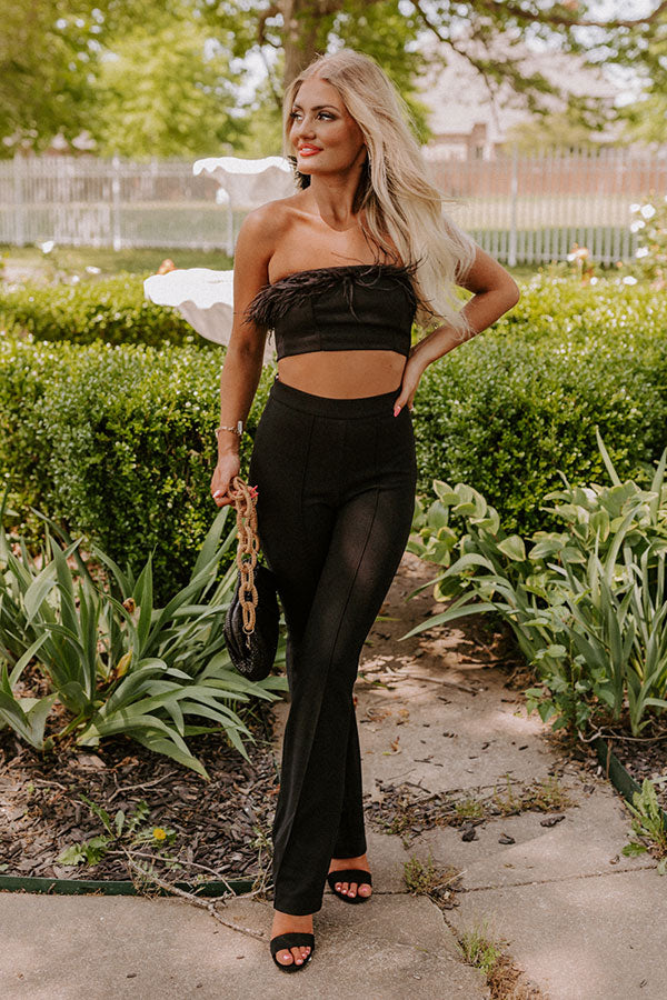 The Rixy High Waist Flare In Black