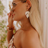 Tree Lined Drive Earrings In Ivory Image - 1