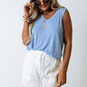 Friends For Life Shift Tank In Sky Blue Image - 1